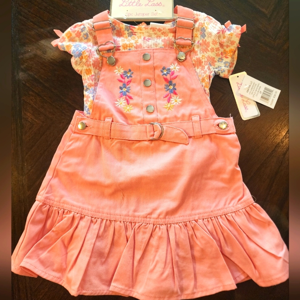 Little Lass 2-Piece Dress Set